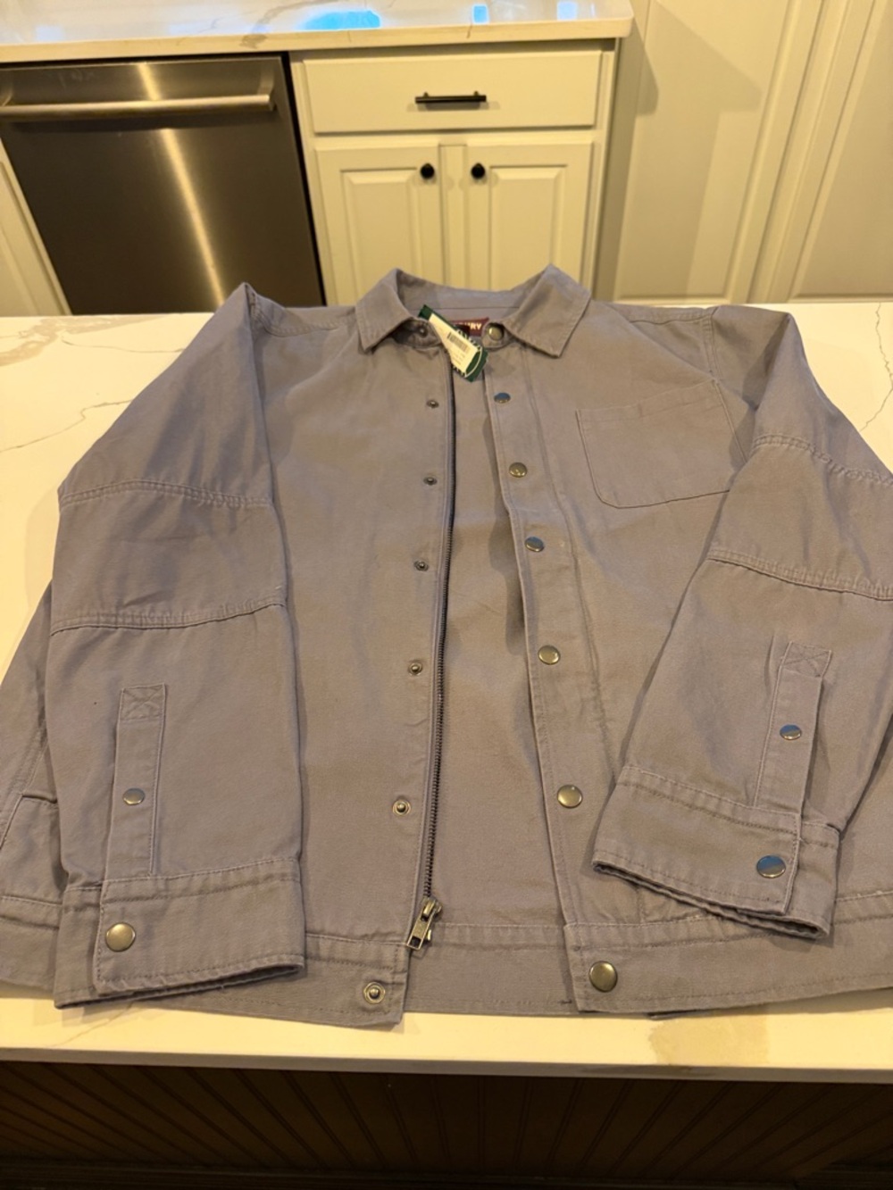 Alesbury Blue Button-Up Jacket - Picture 2 of 6